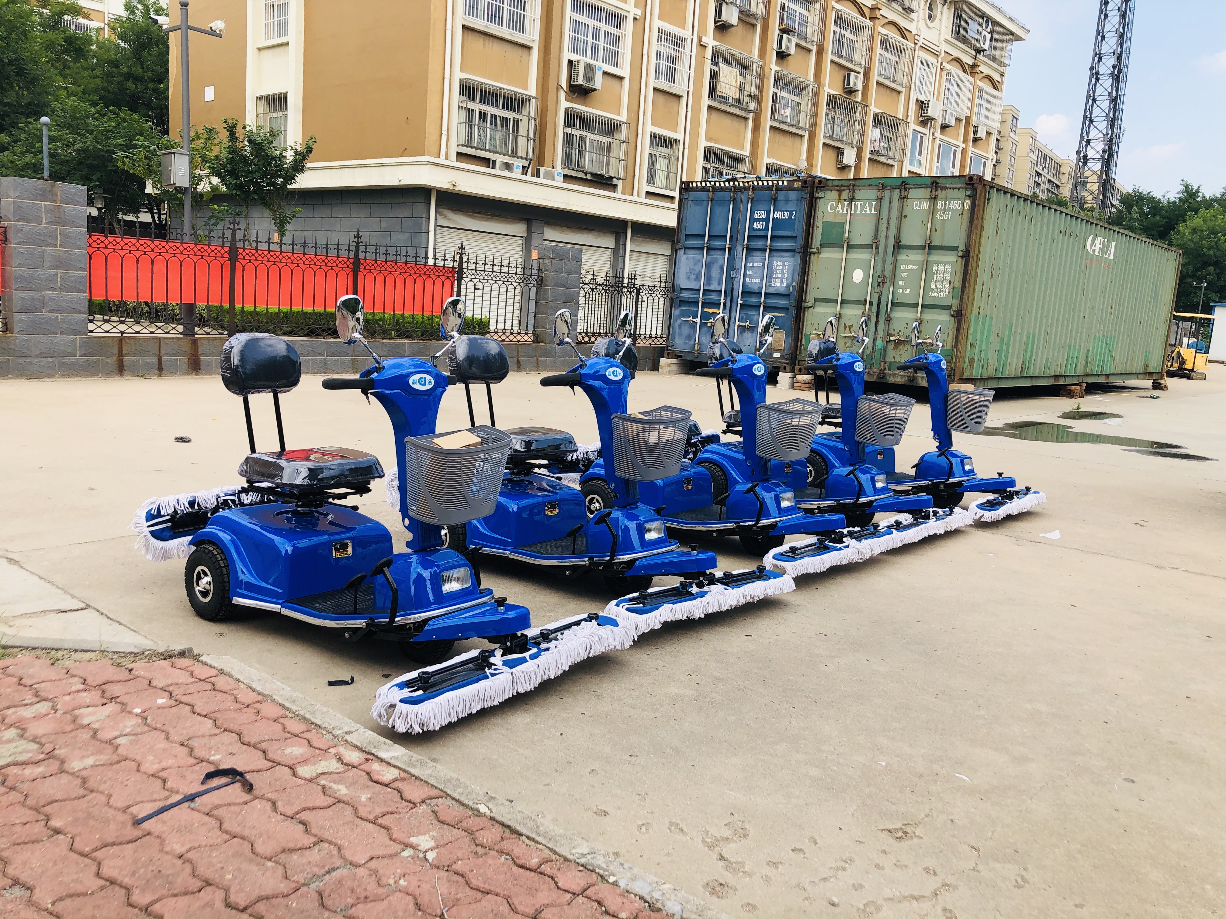 The use and applicable ground of electric dust cart