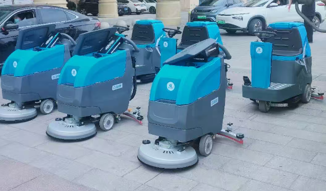 In what environments can a floor scrubber be used