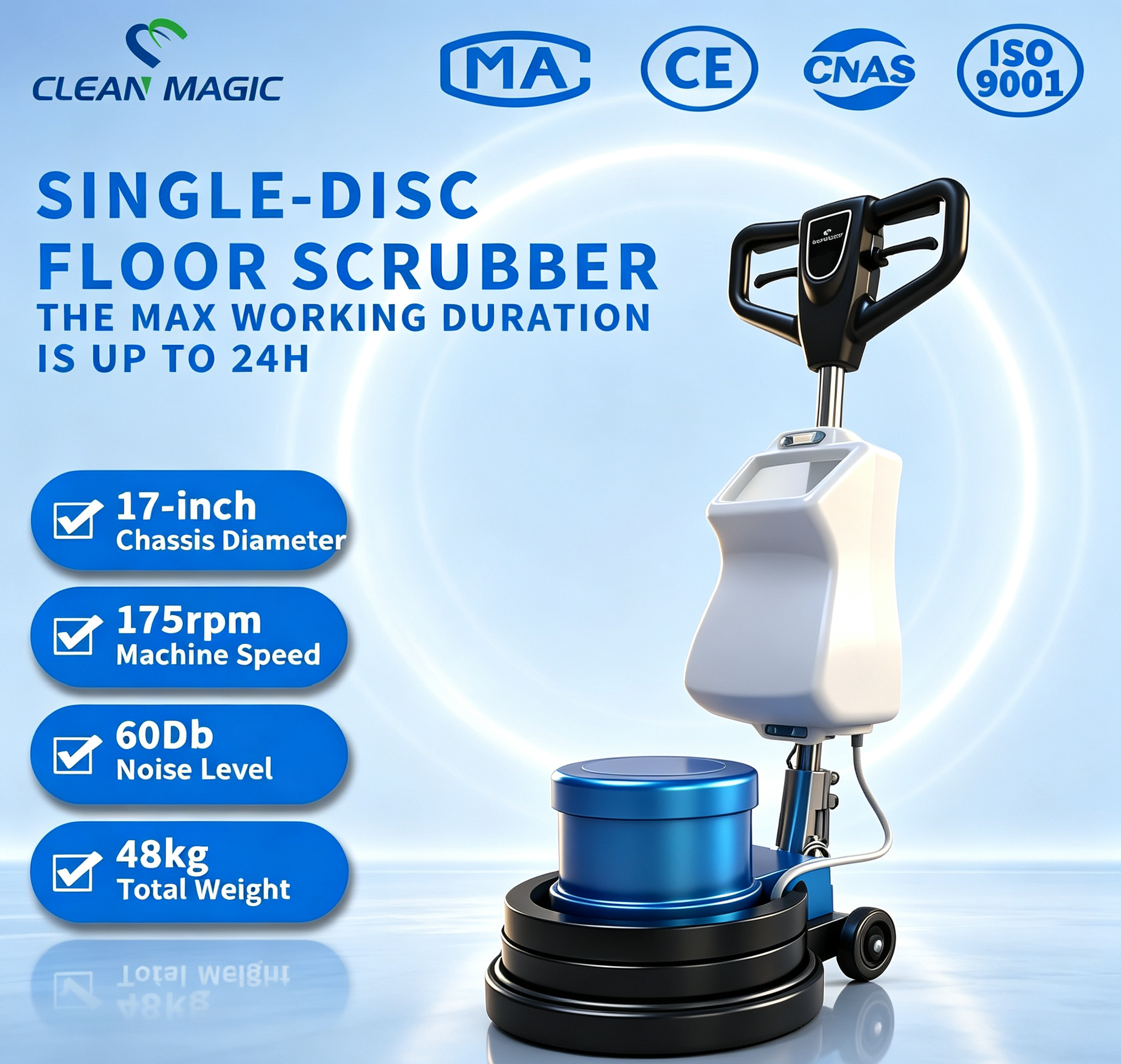 VClean Magic from Shandong: All-in-One Machine for Floor Polishing & Carpet Cleaning